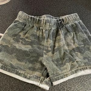 Camo and grey shorts